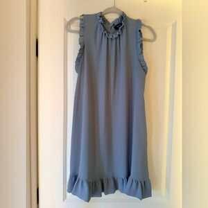 Vici Light Blue Ruffled Dress
